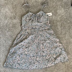 Flower spring mini tank dress